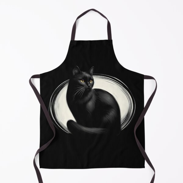 Item preview,  Elegant Black Cat with Golden Eyes designed and sold by pumsquare.