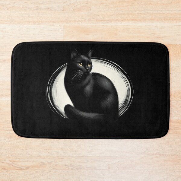 Item preview,  Elegant Black Cat with Golden Eyes designed and sold by pumsquare.