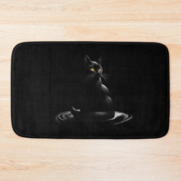 Item preview,  Mysterious Black Cat with Glowing Eyes designed and sold by pumsquare.