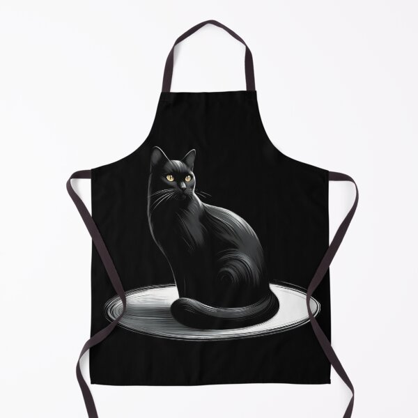 Item preview, Elegant Black Cat Illustration designed and sold by pumsquare.