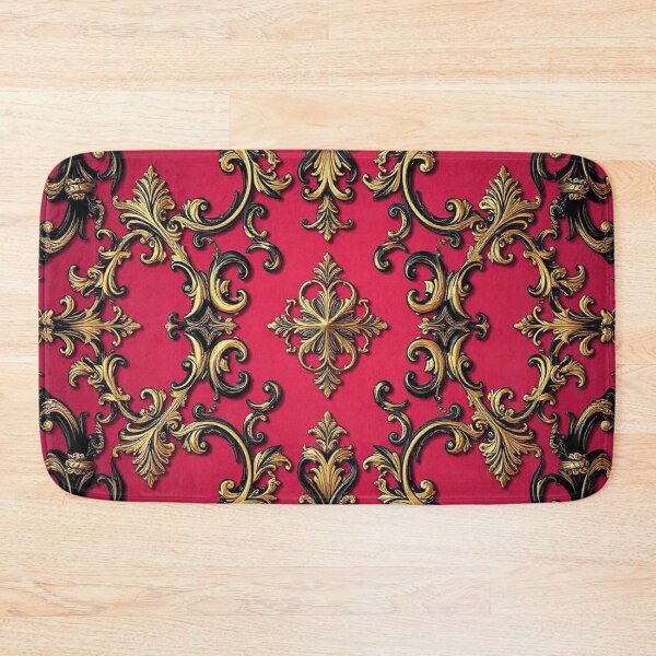 Item preview, Deep Melon Red With Black & Gold Baroque designed and sold by DesignsByPrnces.