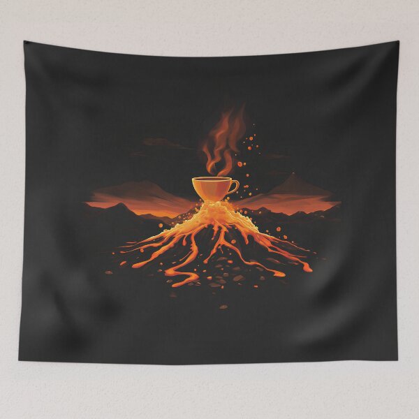 Item preview, Volcanic Coffee Energy designed and sold by ArtPompon.