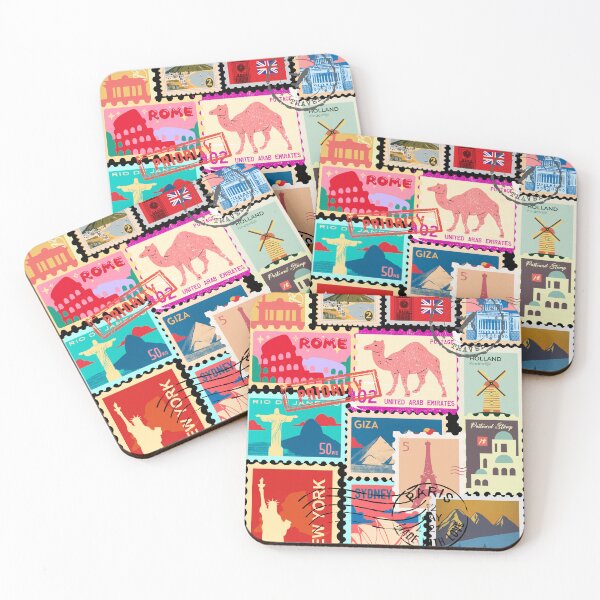 Item preview, Travel Stamps designed and sold by AnulaArt.