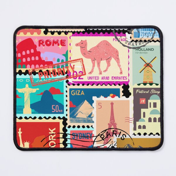 Item preview, Travel Stamps designed and sold by AnulaArt.