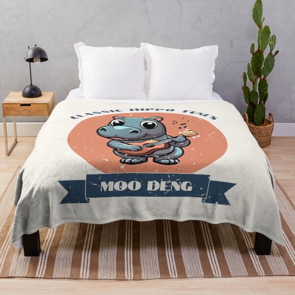 Item preview, Cute Moo Deng Classic Hippo Tunes  designed and sold by Artepilo.