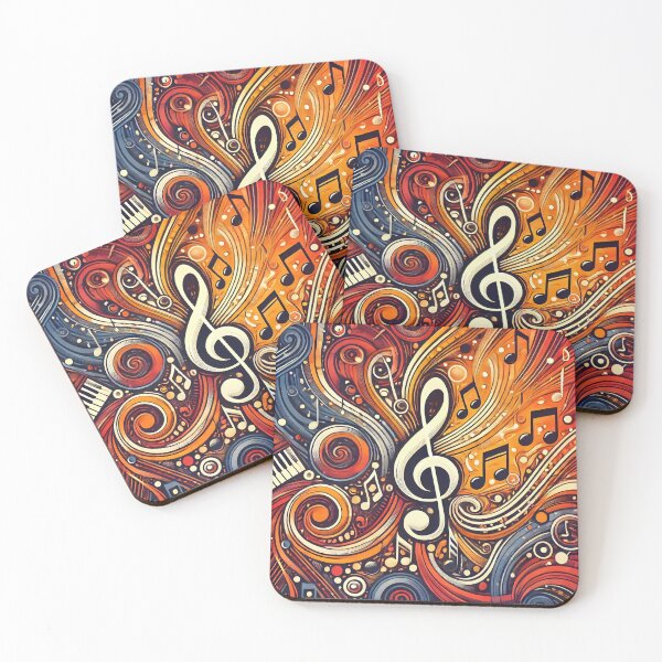 Item preview, Music pattern #41 designed and sold by Kaleidoscope Print.