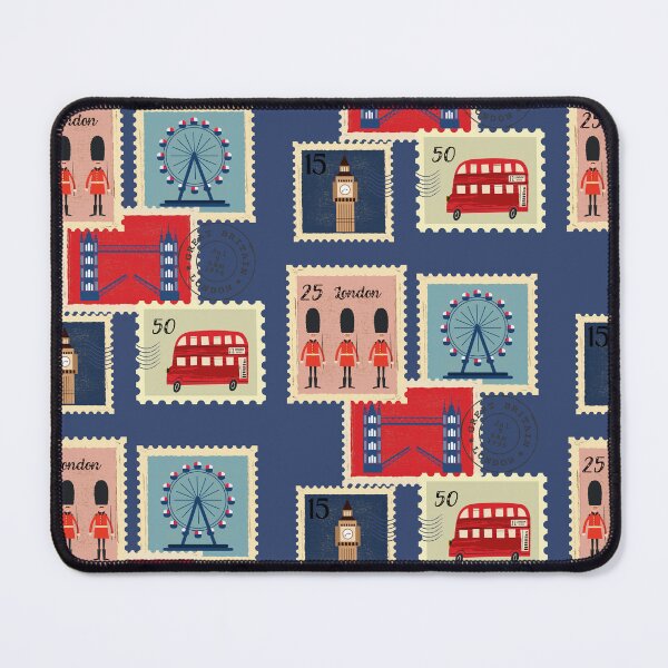 Item preview, London stamps designed and sold by AnulaArt.