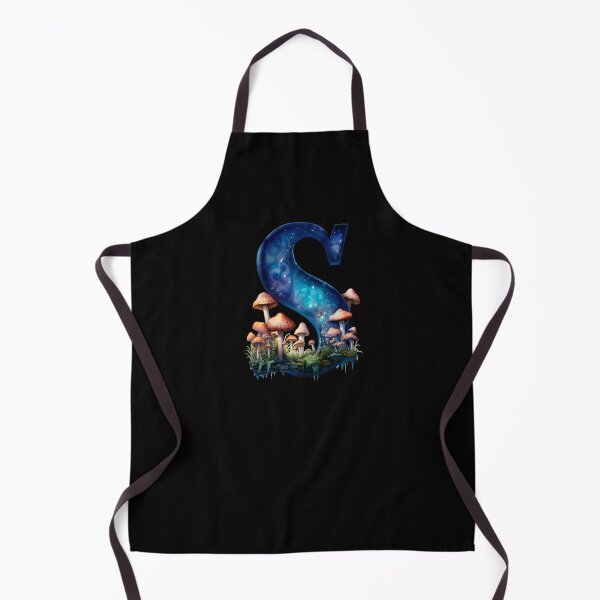 Item preview, Letter S Orange Mushrooms alphabet personal name Goblin fairytale aesthetic goblincore fairycore magical enchanted forest designed and sold by Fantasy Cache.
