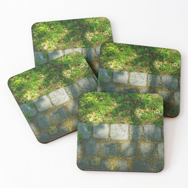 Item preview, Stone bricks with sunshine on it and with green grass designed and sold by dabingboshi.