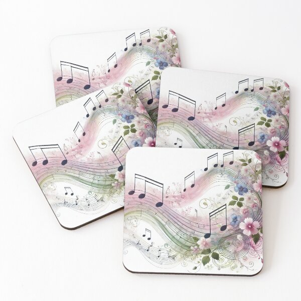 Item preview, Music pattern #48 designed and sold by Kaleidoscope Print.