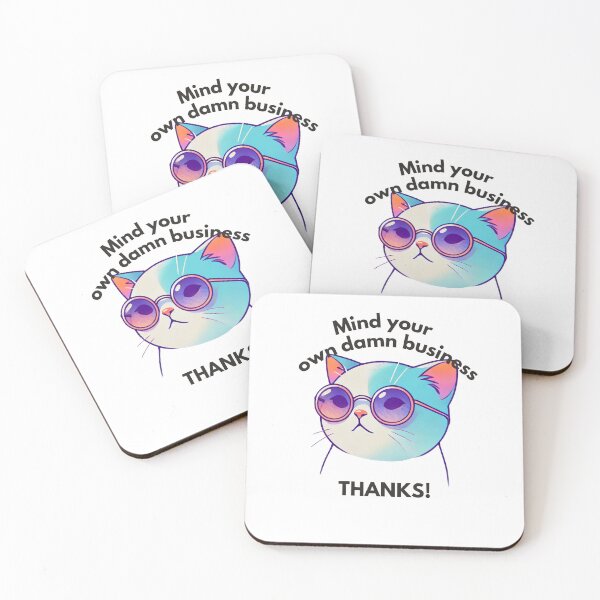 Item preview, Mind your own damn business. Thanks! designed and sold by Vateira.
