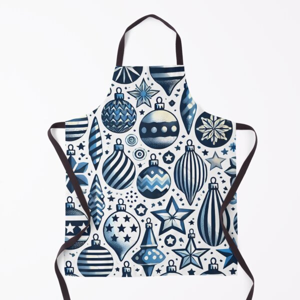 Item preview, Winter Wonderland: Blue Christmas Ornaments. designed and sold by Linework Studio.