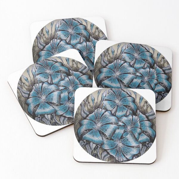 Item preview, BLUE FLOWERS designed and sold by l-art-a-titi.