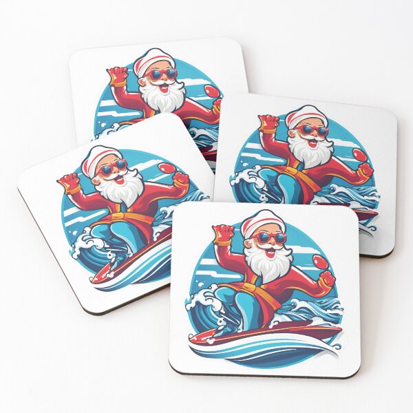 Item preview,  Surfing Santa Logo, funny, gifts, merry, time, santa,  designed and sold by Ewelina  Niemiec.