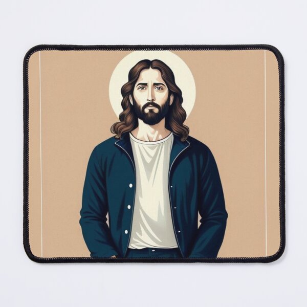 Item preview, Jesucristo con chaqueta azul designed and sold by Innercosmic.
