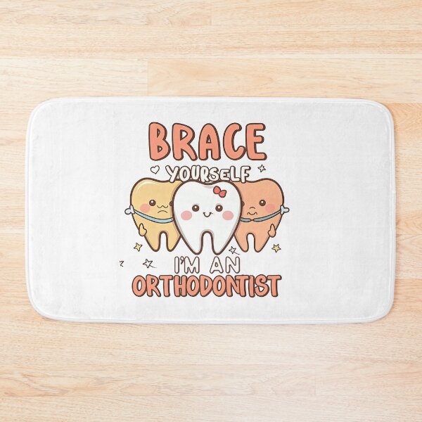 Item preview,  Brace Yourself I'm an Orthodontist Funny Quote designed and sold by Verycutethings.