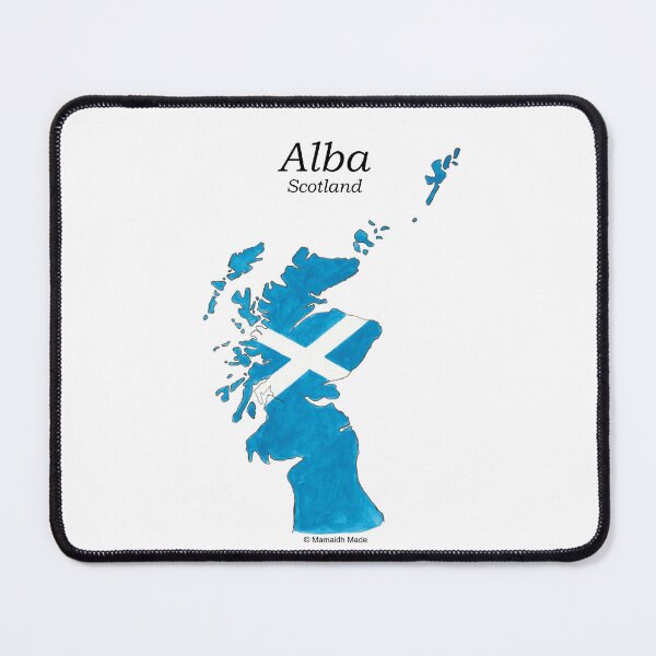 Item preview,  Scotland / Alba hand painted map Scottish Gaelic black text designed and sold by Mamaidh Made.