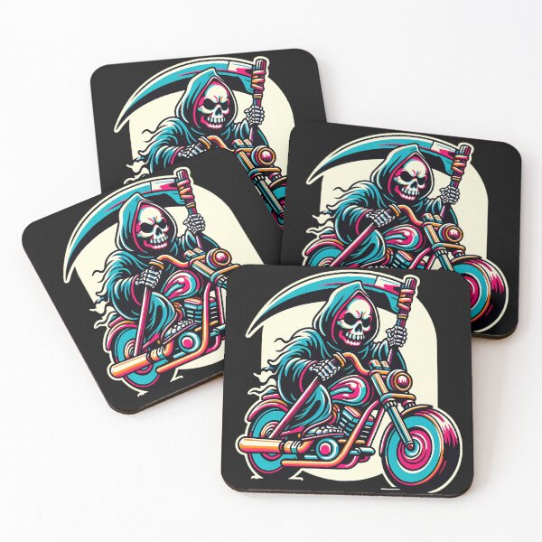Item preview, Ride of the Reaper: Grim on a Bike. designed and sold by Linework Studio.