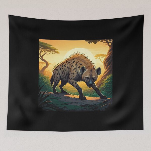 Item preview, Cautious Hyena designed and sold by AICreativeArts.