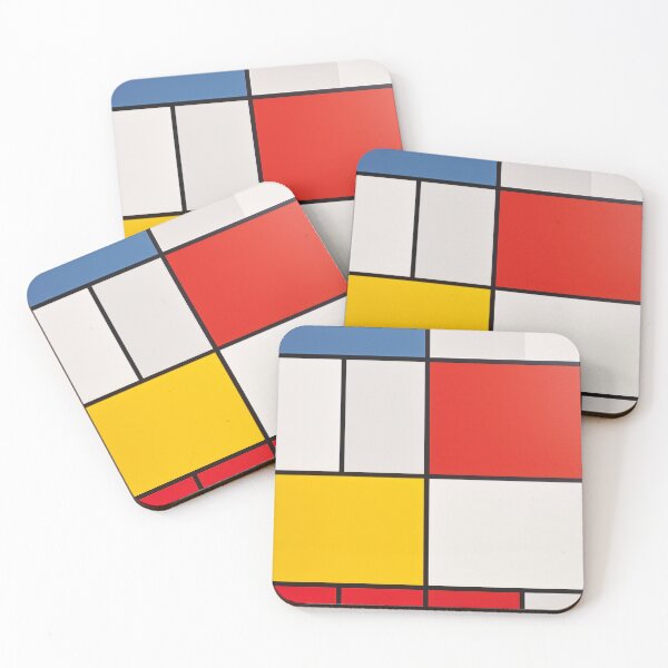 Item preview, Abstract geometric composition forming a unique colored grid. designed and sold by GiriaGallery.