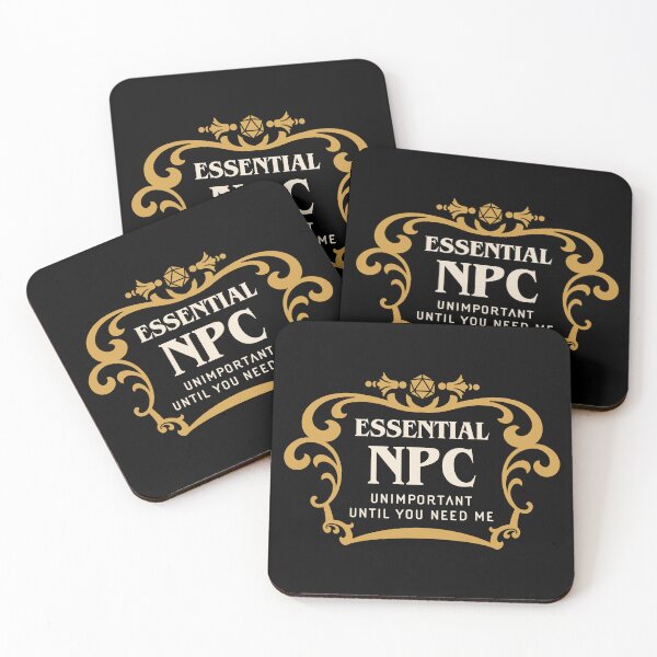 Item preview, Essential NPC Unimportant Until You Need Me Funny Non-Playable Character Gaming designed and sold by pixeptional.