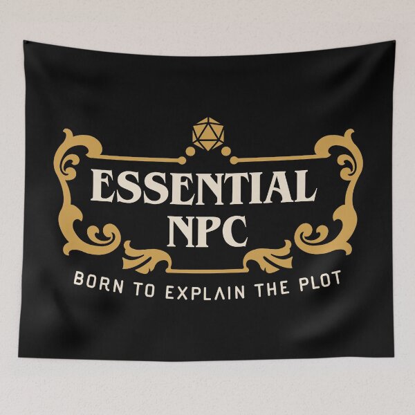 Item preview, Essential NPC Born to Explain the Plot Funny Tabletop RPG Gaming designed and sold by pixeptional.