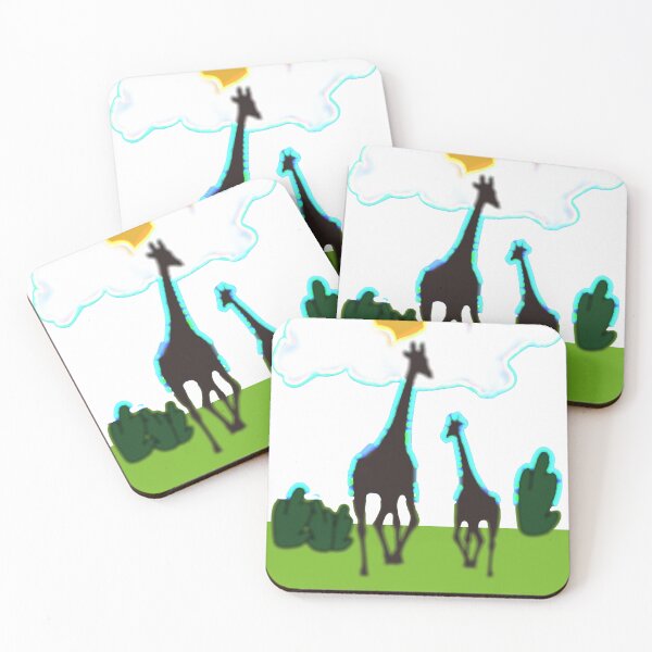 Item preview, Animals giraffes Ilustration designed and sold by Agus2024.