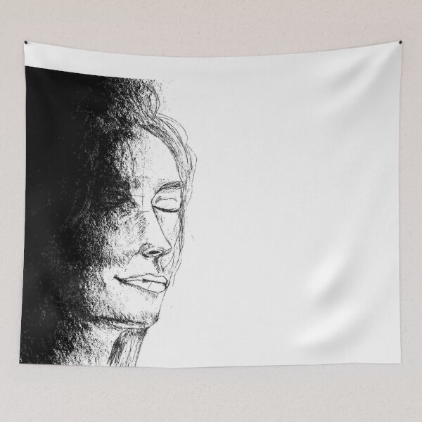 Item preview, Girl in black and white sketch designed and sold by SlavaMira.