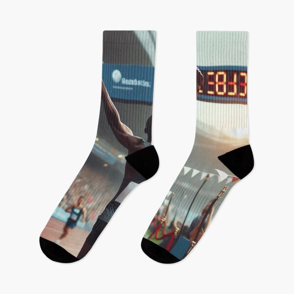 Item preview,  A Runner Crossing The Finish Line, With Arms Raised In Victory. designed and sold by IrsathThaslima.