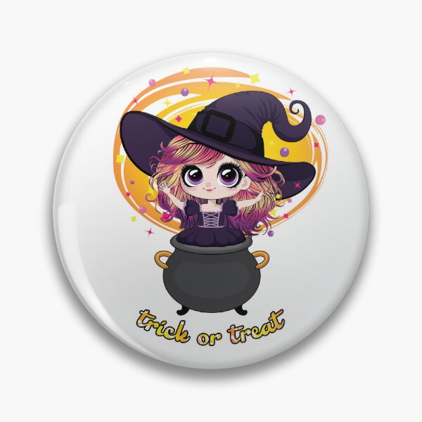 Item preview, Kawaii Halloween Witch designed and sold by SimonaArtDesign.