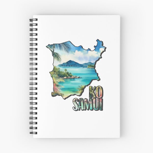 Item preview, Ko Samui watercolor map designed and sold by Motivburg.