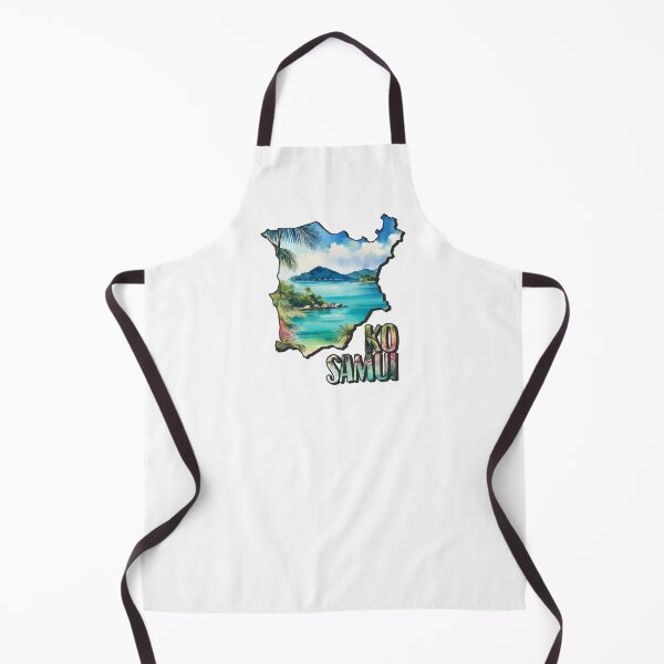 Item preview, Ko Samui watercolor map designed and sold by Motivburg.
