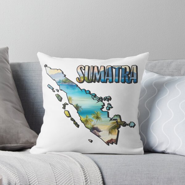 Artikelvorschau, Sumatra Aquarell Landkarte entworfen und verkauft von Motivburg.