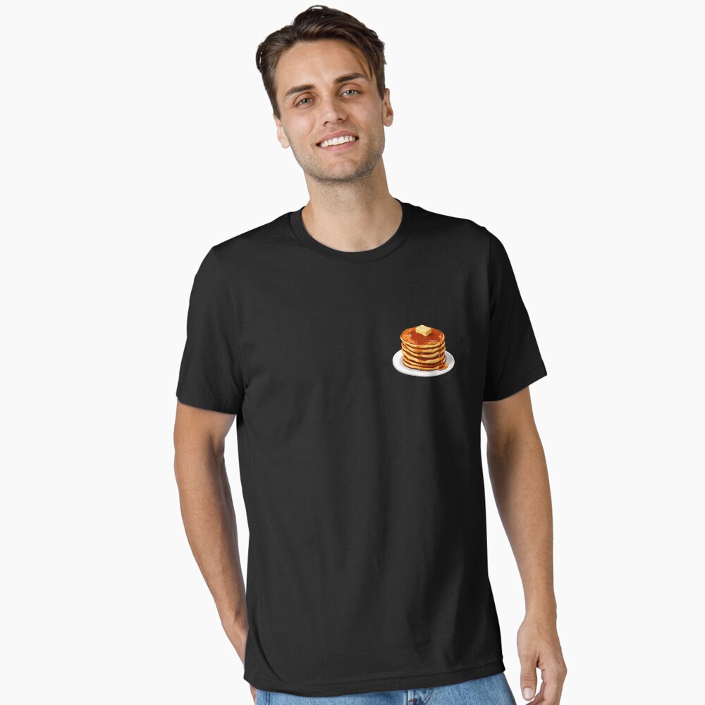 Essential T‑Shirt — Stack of Pancake Bliss with Syrup and Butter