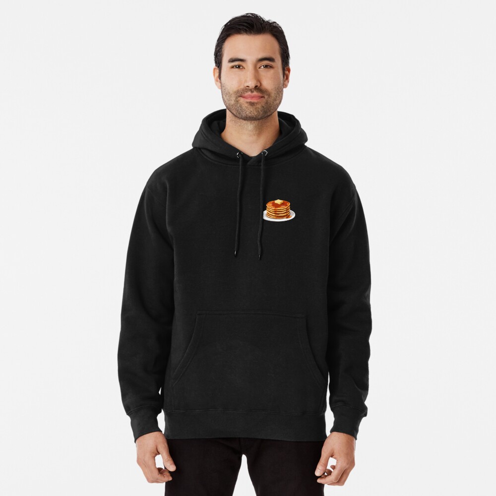 Pullover Hoodie Stack of Pancake Bliss with Syrup and Butter Pullover Hoodie