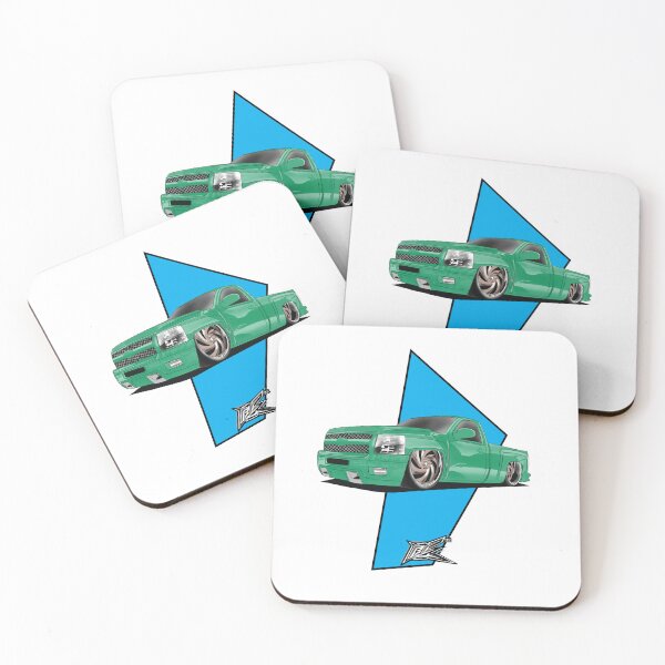 Item preview, chevy silverado slammed green  designed and sold by NaquashM.