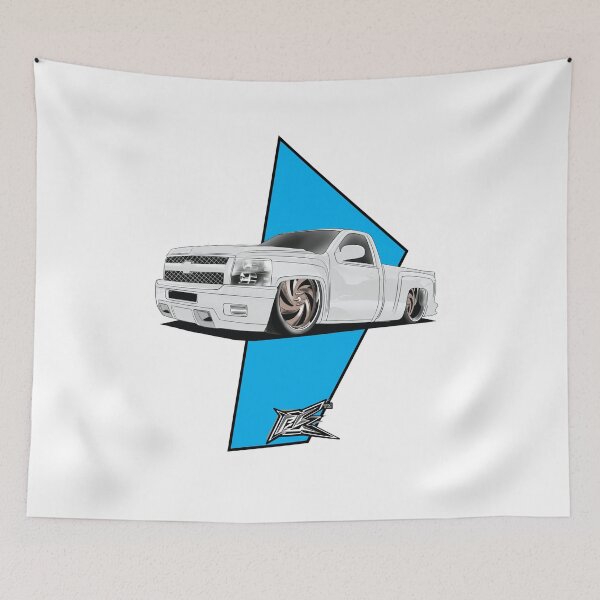 Item preview, chevy silverado slammed white  designed and sold by NaquashM.