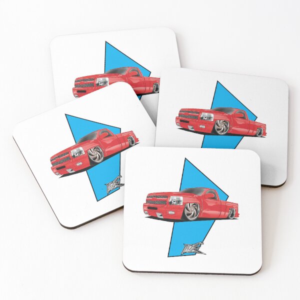 Aperçu de l'œuvre chevy silverado claqué en rouge créée et vendue par NaquashM.