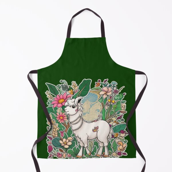 Artikelvorschau, Niedliches Lama mit Blumenhintergrund entworfen und verkauft von SWAR89.
