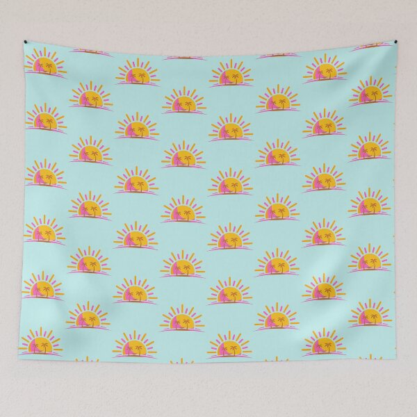 Item preview, Colorful Sunset Palm Trees Hammock Beach Summer Vibes designed and sold by Efforito.