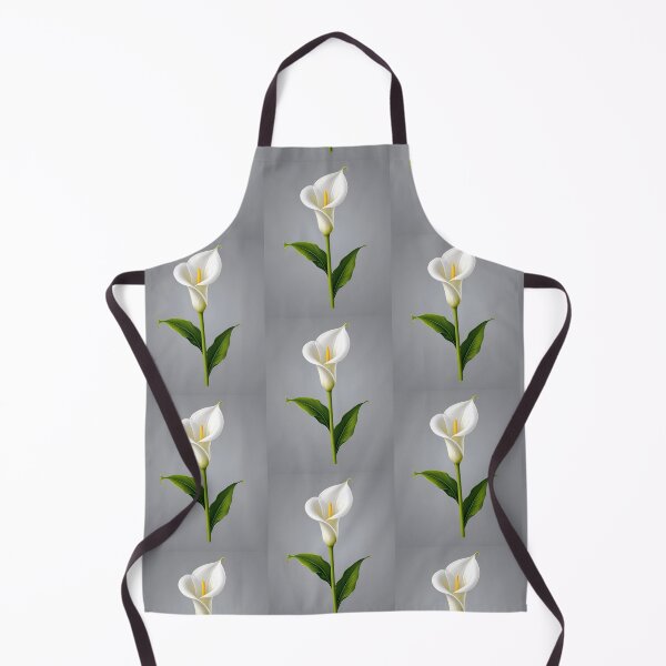 Item preview, Calla Lily flower white on grey background nature floral gift design  designed and sold by cheekylorns.