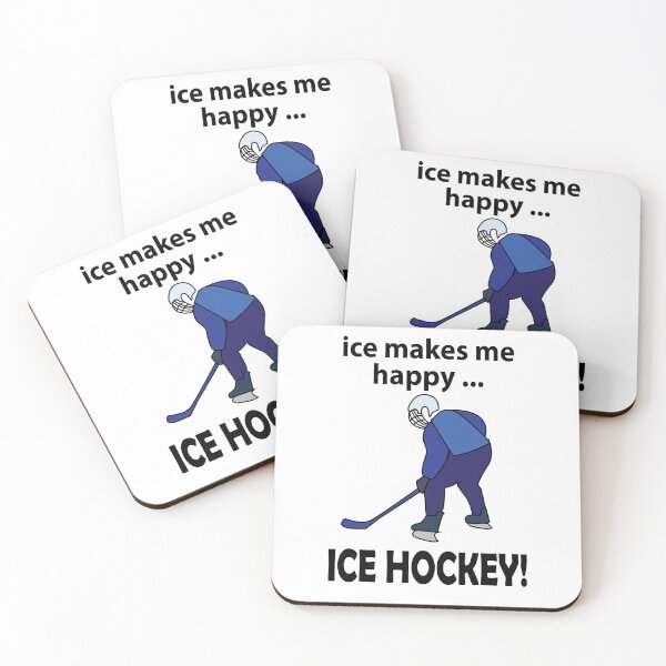 Item preview, Ice Hockey Ice Makes Me Happy Ice Hockey designed and sold by Nisha Prabhu.