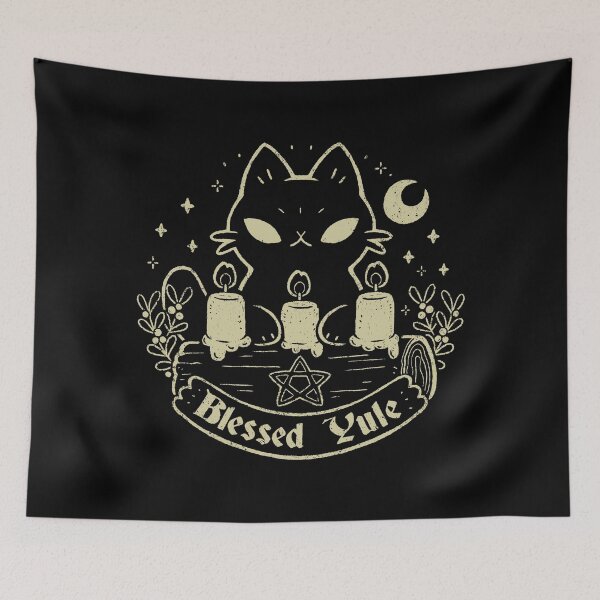 Item preview, Blessed Yule Black Cat designed and sold by xMorfina.