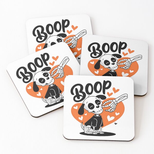 Item preview, Retro Cute Skeleton Hand Boop Dog Funny Halloween designed and sold by SlocifieShop.