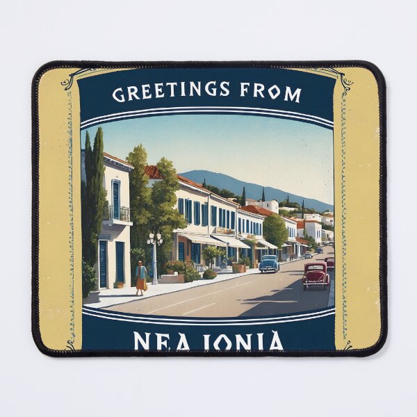 Item preview, Nea Ionia Thessaly Greece Postcard Vintage Retro Travel Vintage designed and sold by TravelPostcardGems.