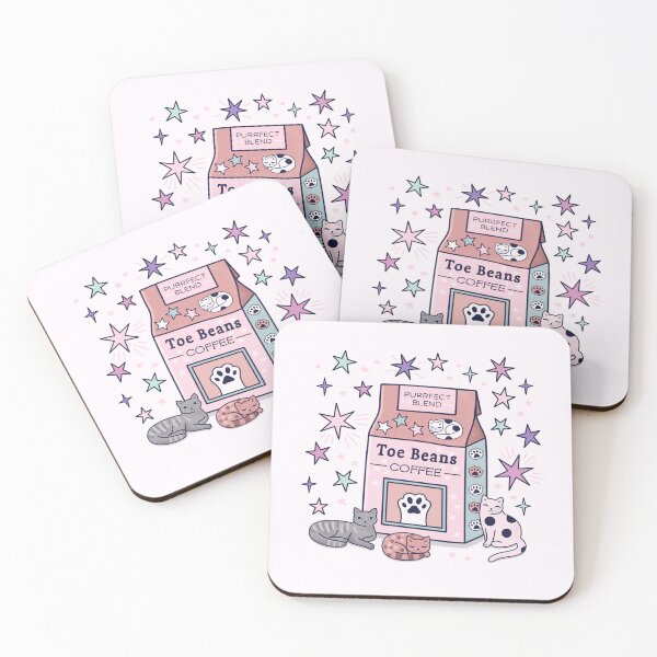Item preview, Toe Beans Cat Coffee designed and sold by CarlyWatts.