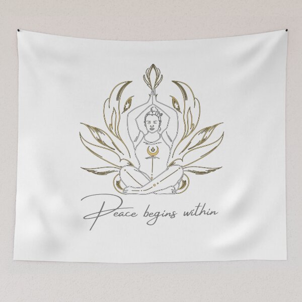 Item preview, Peace begins within designed and sold by ZenAuraBoutique.