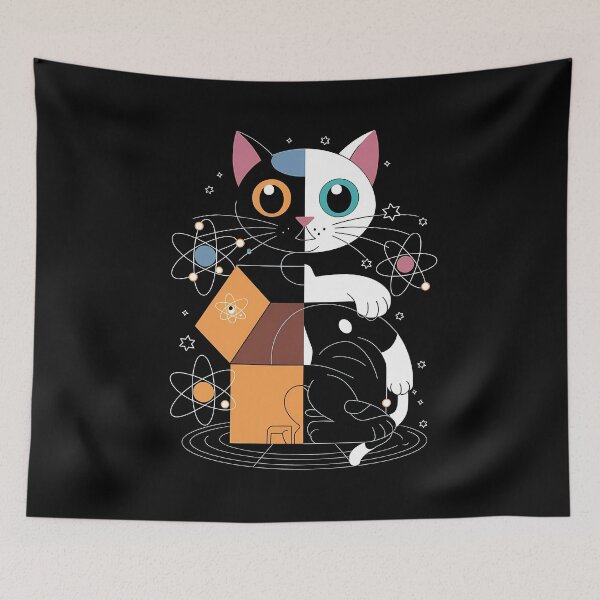 Item preview, Schrodinger's Cat Dead Or Alive Schrodinger Cat designed and sold by wowwowmeow.