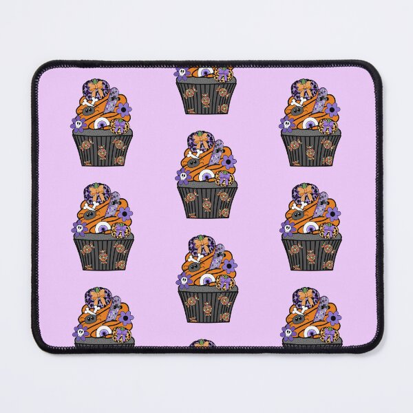 Item preview, Halloween Themed Cupcake Orange and Purple designed and sold by MrsCreative1.