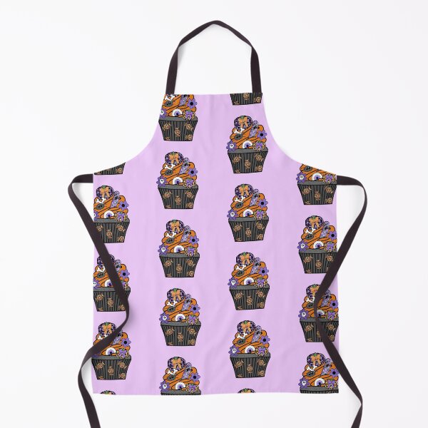 Item preview, Halloween Themed Cupcake Orange and Purple designed and sold by MrsCreative1.